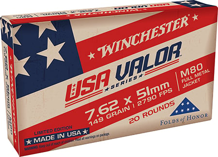 USA Valor Winchester FMJ Ammo