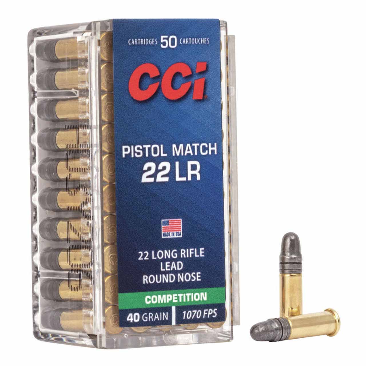 CCI Pistol Match 50- LRN Ammo
