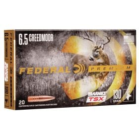 Federal Premium 6.5 Creedmoor 130 gr Barnes TSX 20/Box