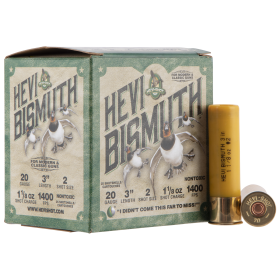 HEVI-Shot Hevi-Bismuth Waterfowl 20ga 3" 1-1/8oz #2 25rd
