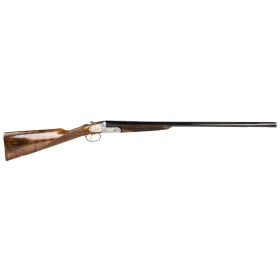 F.A.I.R. De Luxe Prestige 12 Gauge with 28" Blued Barrel, 3" Chamber, 2rd Capacity, Silver Engraved Metal Finish & Walnut Stock Right Hand (Full Size)