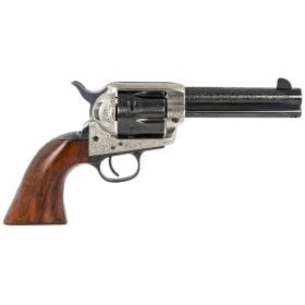 Taylors & Company 1873 Cattleman 45 Colt (LC) 4.75" 6+1 Blued Floral Engraved
