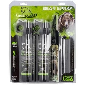 UDAP Griz Guard Bear Pepper Spray Black Effective 30 ft 9.2 oz 