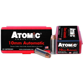 Atomic Pistol 10mm Auto 180 Gr. Bonded Match Hollow Point 50/Box