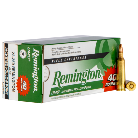 Remington Ammunition UMC 22-250 Rem 45 gr Jacketed Hollow Point (JHP) 40 Bx