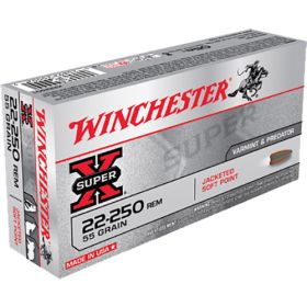 Winchester Super-X .22-250 Rem 55 Gr Pointed Soft Point