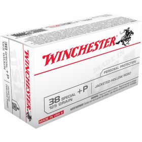 Winchester USA38JHP Pistol Ammo 38 SPL, JHP, 125 Gr, 945 fps, 50 Rnd