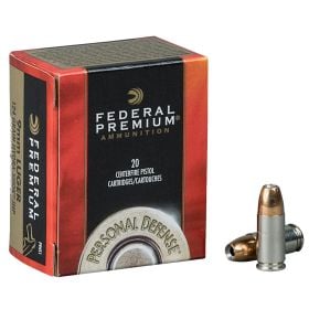 Federal Personal Defense .40 S&W 165 Gr Hydra-Shok JHP