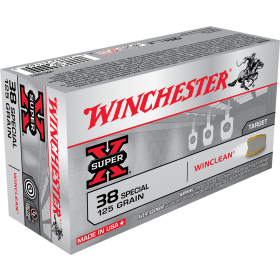 Winchester Ammo Super-X  38 Special 125 gr Winclean Brass Enclosed Base 50 Bx/10 Cs