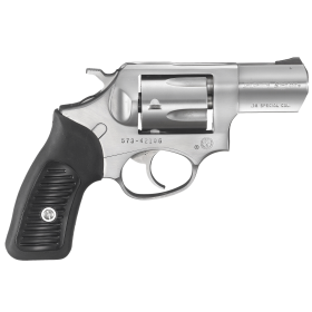 Ruger SP101 38 Special 2.25" Barrel 5rd Triple-Locking Cylinder, Satin Stainless Steel, Cushioned Rubber With Synthetic Insert Grip