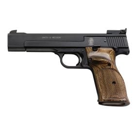 Smith & Wesson Model 41 Pistol 5.5" .22 LR Wood Grip ~