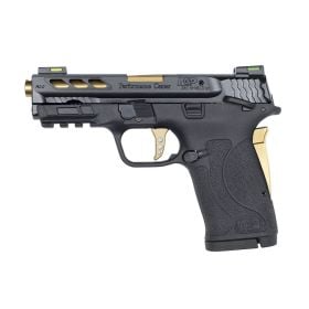 Smith & Wesson Performance Center M&P380 SHIELD Pistol 380 Auto Black/Gold 3.8" ~