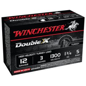 Winchester 12 Ga. 3" #5 Double X High Velocity Turkey Load 10/Box
