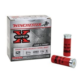 Winchester 20 Ga. 2.75" 1300 FPS 6 Shot Super-X 25 Per Box