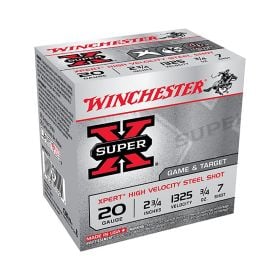 Winchester 20 Ga. 2.75" 1325 FPS 7 Shot Super-X 25 Per Box