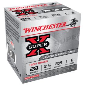 Winchester Super-X High Brass 28 Gauge 2.75" 1205 FPS 1 Ounce 6 Shot