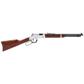 Henry Golden Boy Silver Youth, 22LR/L/S, 17", 12+1 LR, Blued metal, Nickel plated receiver, Walnut stock, H004SY