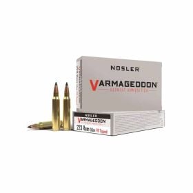 Nosler Varmageddon .223rem 55gr Tipped Flat Base 3100fps 20rd