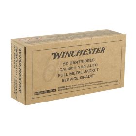 Winchester Service Grade 380 ACP 95 Gr FMJ 50/Box