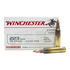 Winchester .223 Rem. 55 Grain Full Metal Jacket 20/Box