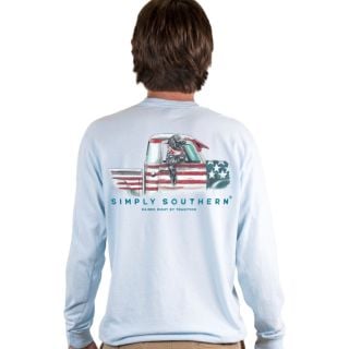 Simply Southern Men's USA Truck L/S Tee