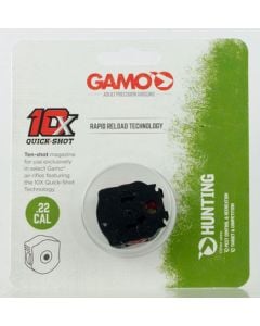 Gamo 621258854 10X Quick-Shot 22 Pellet Black Polymer 10rd for Gamo Swarm Magnum, Swarm Whisper & Swarm Bone Collector