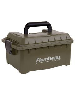 Flambeau Shotshell Ammo Can 12/20 Gauge 9.625" L x 7.5" W x 4.25" D 4 Boxes Tan