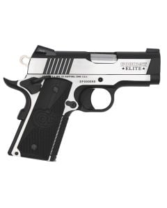 Colt Mfg Combat Elite Commander 9mm Luger Pistol 3" Two-Tone Black Scalloped G10 Grip O7082CE