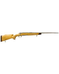 Browning 30-06 Springfield Caliber with 4+1 Capacity, 22" Octagon Barrel, Satin Stainless Metal Finish & Gloss AAA Maple Stock Right Hand (Full Size)