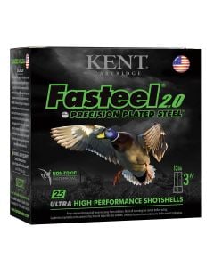 Kent Cartridge Fasteel 2.0 12G 3"  #2 Shot 1 1/8 Oz 25/Box