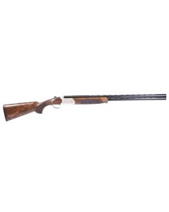 ATI ATIG12CRF28 Crusader Field 12 Gauge O/U with 28" Blued Barrel, 3" Chamber, Silver Engraved Metal Finish, Right Hand Full Size Oiled Turkish Walnut Stock