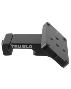 TruGlo Riser Mount  45 Degree Offset Picatinny Rail/Weaver Style Mount Black Hardcoat Anodized Steel