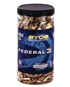 Federal Small Game Target BYOB 22 LR 36 gr Copper Plated Hollow Point (CPHP) 450 Bx/ 8 Cs