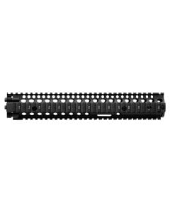 Daniel Defense M4A1 RIS II Handguard 12.25" 2-Piece, Free-Floating Style Made of 6061-T6 Aluminum with Black Anodized Finish & Picatinny Rail for AR-15