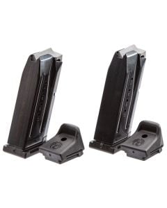 Ruger OEM Value Pack Black Oxide Detachable 10rd for 9mm Luger Ruger Security-9 Compact 2 Per Pack