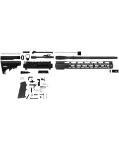 TacFire AR Build Kit Rifle 300 Blackout AR Platform Black Nitride Aluminum 