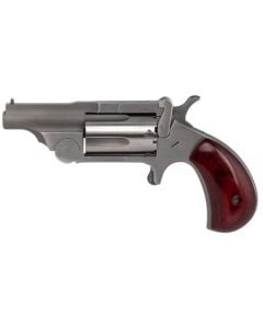 North American Arms 22MCR Ranger II  22 LR or 22 WMR Caliber with 1.63" Barrel, 5rd Capacity Cylinder, Overall Stainless Steel Finish & Rosewood Birdshead Grip Includes Cylinder