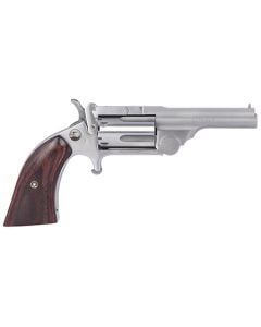 North American Arms 22MCR250 Ranger II  22 LR or 22 WMR Caliber with 2.50" Barrel, 5rd Capacity Cylinder, Overall Stainless Steel Finish & Rosewood Boot Grip Includes Cylinder