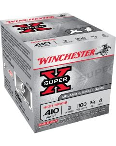 Winchester Super X Heavy Game Load 410 GA 3" 3/4 oz. 4 Shot 25/Box