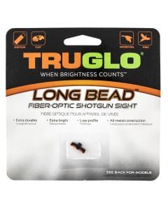 Truglo Long Bead Red Fiber Optic Front Shotgun Sight 2.6mm