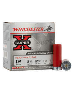 Winchester Ammo Super X Heavy Game Load 12 Gauge 2.75" 1 1/8 oz 4 Shot 25 Bx/ 10 Cs