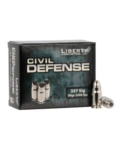 Liberty Ammo Civil Defense 357 Sig 50gr HP 20rd Box