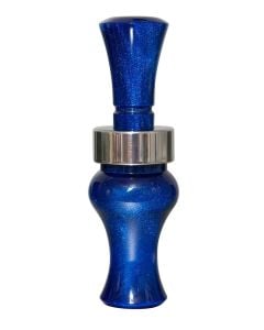 Echo Calls Meat Hanger Double Reed Mallard Sounds Duck Call Blue Pearl Acrylic
