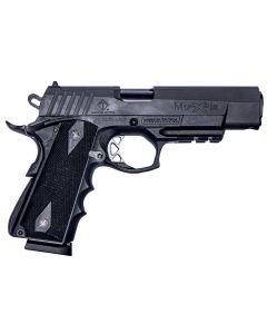 ATI FXH-45 Moxie 45 ACP Caliber with 5.40" Barrel, 8+1 Capacity, Overall Black Finish with Picatinny Rail Frame, Parkerized Finish 4140 Steel Slide & Finger Grooved Polymer Grip