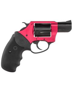 Charter Arms 53824 Undercover Lite  38 Special Caliber with 2" Black Finish Barrel, 5rd Capacity Black Finish Cylinder, Red Finish Aluminum Frame & Finger Grooved Black Rubber Grip