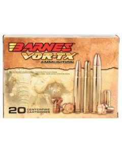 Barnes Bullets VOR-TX Safari 416 Rem Mag 400gr Round Nose Banded Solid 20 Rounds Per Box 22018