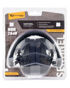 Pyramex Venture Gear Sentinel Muff 26 dB Over the Head Black Ear Cups for Adults 