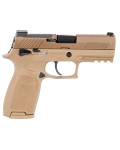 Sig Sauer P320-M18 Carry 9mm 3.90" 10+1 Stainless Coyote PVD Finish Night Sights Optic Ready MA Compliant 320CA9M18MS10