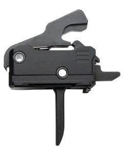 Rise Armament RA-140 Super Sporting Single-Stage Flat Trigger with 3.50 lbs Draw Weight & Black Hardcoat Anodized Finish for AR-Platform Right
