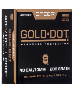 Speer Gold Dot  10mm .400 220 gr Hollow Point (HP) 100 Per Box